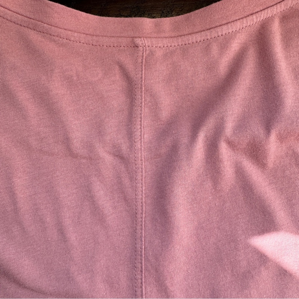 Loft Basic Long Sleeve.T-Shirt Size XL Dusty Pink Closet Staple Capsule Wardrobe - Picture 8 of 10